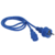 LAN-PP13 / SH-2.0-BL Шнур питания C13-Schuko прямая,  3х0.75,  220В,  10А,  синий,  2 метра