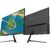 Монитор 23.8" AIWA MD2410 Black  (IPS,  1920x1080,  HDMI+HDMI+DP,  1 ms,  178° / 178°,  300 cd / m,  1000:1,  180Hz,  Spk)