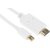 Кабель аудио-видео Buro 1.2v miniDisplayport  (m) / HDMI  (m) 2м. Позолоченные контакты белый  (BHP MDPP-HDMI-2)