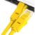 Greenconnect Патч-корд прямой 0.3m,  UTP кат.5e,  желтый,  позолоченные контакты,  24 AWG,  литой,  GCR-LNC02-0.3m,  ethernet high speed 1 Гбит / с,  RJ45,  T568B