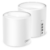 Домашняя Mesh Wi-Fi 6 система TP-Link Deco X50 (2-pack),  AX3000,  2 устройства,  до 574 Мбит / с на 2, 4 ГГц + до 2402 Мбит / с на 5 ГГц,  2 встр. антенны,  3 гиг. порта  (WAN / LAN)