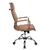 Бюрократ Ch-993 camel,  Кресло,  иск. кожа,  высокая спинка,  крестовина хром,  светло-коричневый