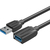 Vention VAS-A45-B150 Кабель-удлинитель USB 3.0 AM / AF - 1.5м Black Edition