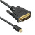 Кабель аудио-видео Buro 1.1v miniDisplayport  (m) / DVI-D  (Dual Link)  (m) 2м. Позолоченные контакты черный  (BHP MDPP-DVI-2)