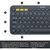 Клавиатура беспроводная Logitech K380 Multi-Device Bluetooth Keyboard Gray серая,  копактная,  79 круглых клавиш,  Bluetooth 3, 0,  подключение до 3-х устройств одновременно