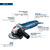Bosch GWS 700 Угловая шлифовальная машина [06013A30R0] { 710Вт,  125мм, 12000 об / мин,  1.7 кг }