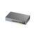 Zyxel GS1350-12HP,  10xGE  (8xPoE+),  2xSFP,  бюджет PoE 130 Вт,  дальность передачи питания до 250 м,  автоперезагрузка PoE-портов,  повышенная защита от перенапряжений и электростатических разрядов
