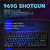 Клавиатура Oklick 969G SHOTGUN механическая черный USB Multimedia for gamer LED