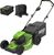 Газонокосилка аккумуляторная  GreenWorks GD60LM46HPK4,  60V,  46 см,  бесщеточная,  с 1хАКБ 4 А.ч. и ЗУ  (2502807UB)
