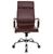 Бюрократ Ch-993 brown,  Кресло,  иск. кожа,  высокая спинка,  крестовина хром,  коричневый