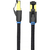 Патч-корд Vention прямой SFTP cat.8 RJ45 - 5м. Черный Тканевая оплетка