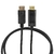 Bion Кабель DisplayPort - HDMI,  20M / 19M,  однонаправленный конвертор сигнала с DisplayPort в HDMI,  1м,  черный [BXP-CC-DP-HDMI-010]