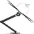 Кронштейн для телевизора Holder LCD-5566-B черный 32"-55" макс.45кг настенный поворотно-выдвижной и наклонный