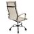 Бюрократ Ch-993 ivory,  Кресло,  иск. кожа,  Цвета слоновой кости,  высокая спинка,  крестовина хром
