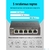 D-Link DGS-1005P / B3A Неуправляемый коммутатор с 5 портами 10 / 100 / 1000Base-T  (4 порта PoE 802.3af / at,  PoE-бюджет 60 Вт)