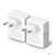 TP-Link TL-PA4010 KIT,  AV600 Комплект адаптеров Powerline2 шт.,  Powerline до 600 Мбит / с,  подключение к настенной розетке