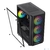XASTRA Корпус A402M 4FRGB Black mATX / Mesh / full-size TG / 4x120mm FRGB fans /  A402M-4FC12F-BK
