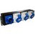 Блок розеток 19" однофазный,  1х3 IEC309,  32A 250V
