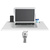 Стол для ноутбука Cactus VM-FDS101B столешница МДФ белый 70x52x107см  (CS-FDS101WWT)