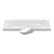 A4 Fstyler FG1010Клавиатура + мышь USB беспроводная,  клав:белый / серый мышь:белый / серый