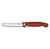 Нож кухонный Victorinox Swiss Classic  (6.7831.FB) стальной столовый лезв.110мм серрейт. заточка красный блистер