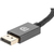 Кабель-переходник DP --> HDMI-F 0.2m ,  серый металлик,  оплетка,  4K@60Hz,  Telecom  (TA560)