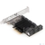 Контроллер ExeGate EXE-510  (PCI-E x4,  SATA3 6Gb / s,  10 int,  ASMedia Chipset ASM1166+JMB575)
