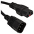 LAN-PP13L / 14-1.0-BK Шнур питания с блокировкой C13-C14,  3х0.75,  220В,  10А,  черный,  1 метр