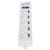 Power Cube SPG-B-10-WHITE Сетевой фильтр 3m,  белый,  5 розеток