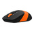 Мышь A4 Fstyler FG10 черный / оранжевый оптическая  (2000dpi) беспроводная USB