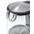 Чайник электрический Kitfort КТ-619 1.7л. 2200Вт серебристый / черный  (корпус: нержавеющая сталь / стекло)