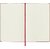 Блокнот Moleskine CLASSIC QP062R Large 130х210мм 240стр. нелинованный твердая обложка фиксирующая резинка красный