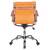 Бюрократ CH-993-Low / orange,  Кресло,  низкая спинка,  оранжевый,  иск.кожа