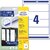 Этикетки Avery Zweckform L4761-25 A4 61x192мм 4шт на листе / 80г / м2 / 25л. / белый самоклей. универсальная