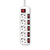 Сетевой фильтр Buro 500SH-1.8-SW-W 1.8м  (5 розеток) белый  (коробка)