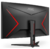 31, 5" AOC C32G2ZE Curved1500 1920x1080 240 VA WLED 16:9 4ms 2*HDMI DP 4000:1 80M:1 178 / 178 300cd Tilt Black / Red