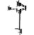 Кронштейн для мониторов Cactus CS-VM-D08-BK черный 13"-27" макс.8кг настольный поворот и наклон
