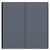 Выключатель двухклавишный без нейтрали Aqara Smart Wall Switch H1 EU  (WS-EUK02 graphite)