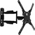 Кронштейн для телевизора Ultramounts UM 871 черный 23"-55" макс.35кг настенный поворотно-выдвижной и наклонный