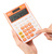 Deli E1238 / OR Калькулятор настольный,  оранжевый,  12-разр.