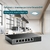 4-port 10 / 100 Mbit  /  s unmanaged PoE + switch with 2 10 / 100 Mbit / s Uplink ports,  metal case,  desktop installation,  4 802.3 af / at PoE+ ports,  2 10 / 100 Mbit / s Uplink ports