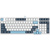 Клавиатура A4Tech Fstyler FS300 механическая белый / синий USB for gamer LED  (FS300 PANDA SNOWBOARDING)