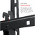 Кронштейн Holder LCD-T6606-B,  металлик,  32"-65",  макс. 60кг,  настенный,  наклон