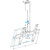 Кронштейн телевизионный Holder PR-101-B черный 32"-65" макс.60кг потолочный фиксированный