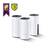 Домашняя Mesh Wi-Fi система TP-Link Deco M4 (3-pack) AC1200,  3 устройства,  до 300 Мбит / с на 2, 4 ГГц + до 867 Мбит / с на 5 ГГц,  2 встр. антенны,  2 гиг. порта  (автоопределение WAN / LAN)