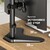 ONKRON D101FS BLACK Кронштейн для монитора 10-32" макс. 100*100,  настольная подставка,  наклон -85?+45? поворот 360?,  вылет от основание 0-113мм,  макс.перемещение по вертикали 200-380мм,  нагрузка 10кг,  портрет / альбом ориентиция