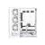 корпус ZALMAN P40 DS,  ATX,  WHITE,  WINDOW,  9.1-inch LCD screen,  2xCombo (2.5” or 3.5”),  1x2.5”,  1xUSB TYPE-C,  2xUSB3.0,  SIDE 3x120mm ARGB,  REAR 1x120mm ARGB