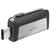 Sandisk 64Gb Ultra Dual SDDDC2-064G-G46 USB3.0 Флеш Диск серый / узор
