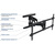 Kromax ATLANTIS-65 черный 40"-90" макс.45кг настенный поворотно-выдвижной и наклонный