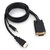 Cablexpert Кабель HDMI-VGA 19M / 15M + 3.5Jack,  1.8м,  черный,  позол.разъемы,  пакет  (A-HDMI-VGA-03-6)